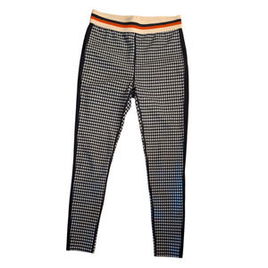 Splits59 Black Herringbone with striped waistband punched size M